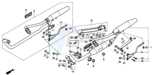 NV600C drawing EXHAUST MUFFLER