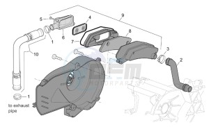 Mojito 50 Custom eng. Piaggio drawing Secondary air