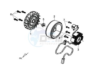 TONIK 50 drawing MAGNETO / FLYWHEEL