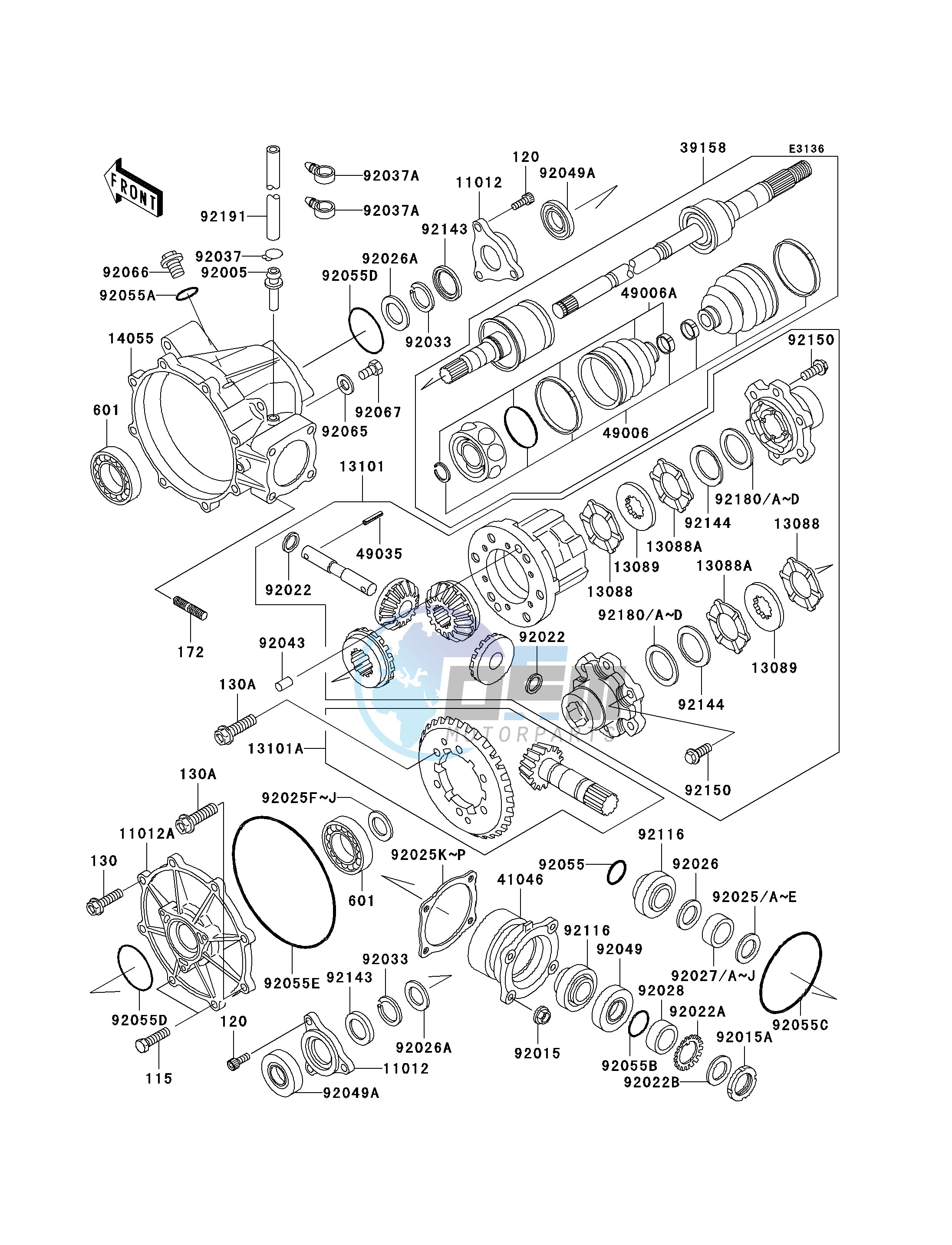 DRIVE SHAFT-FRONT