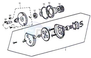 XS-125-K drawing OILPUMP / OIL FILTER