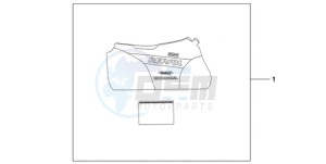 CBR1000RA9 U / ABS MME SPC drawing INDOOR BODY COVER