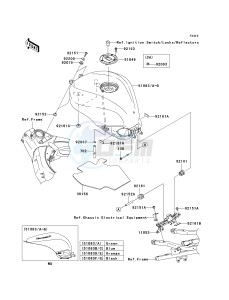 ZX 1000 M [NINJA ZX-10R] (C1) [NINJA ZX-10R] drawing FUEL TANK