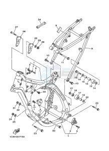 YZ125 (B0VB) drawing FRAME