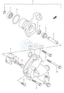 AN250 (E2) Burgman drawing WATER PUMP