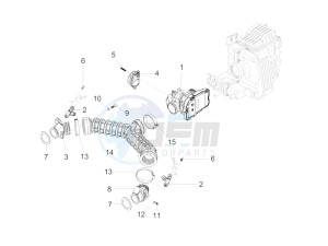 V7 II Racer ABS 750 USA-CND drawing Throttle body