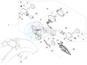 V7 III Stone 750 e4 (EMEA) drawing Rear lights