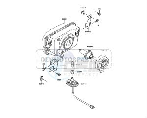 ZZR 250 (EU) drawing HEADLIGHT