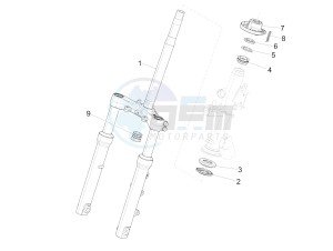 Medley 125 4T ie ABS (APAC) drawing Fork/steering tube - Steering bearing unit