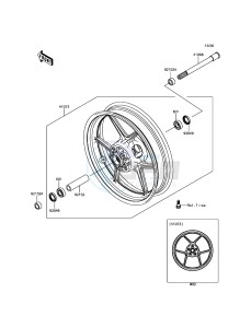 Z800 ABS ZR800FGF UF (UK FA) XX (EU ME A(FRICA) drawing Front Hub