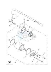 YFM550FWAD YFM5FGPD GRIZZLY 550 EPS (1HSE 1HSF) drawing STARTING MOTOR