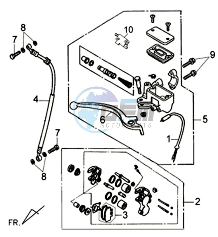 BRAKE LEVER / BRAKE CALIPER / BRAKE LINES