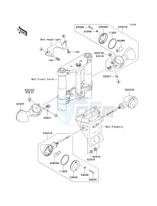 VN 1600 B [VULCAN 1600 MEAN STREAK] (B1-B2) [VULCAN 1600 MEAN STREAK] drawing TURN SIGNALS