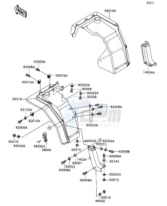 KAF 540 D [MULE 2020] (D1) [MULE 2020] drawing FRONT FENDER