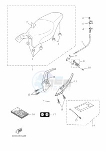 TRACER 7 MTT690-U (B5T3) drawing SEAT