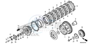 NC700SD NC700S Europe Direct - (ED) drawing CLUTCH (NC700S/ SA)