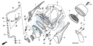 CRF250RB CRF250R ED drawing AIR CLEANER