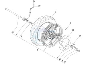 Fly 50 2t drawing Front wheel