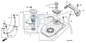 SH300AR9 France - (F / ABS CMF SPC TBX) drawing FUEL TANK