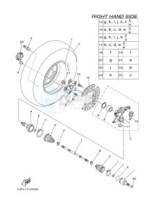 YFM700FWAD YFM7FGPAD GRIZZLY 700 EPS (1HPN) drawing FRONT WHEEL 2