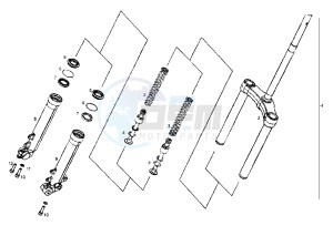 GP 1 - 50 cc drawing FRONT FORK