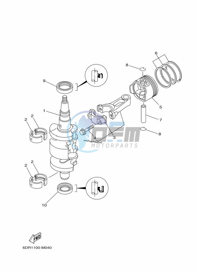 CRANKSHAFT--PISTON