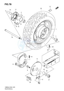 VZ800 drawing REAR WHEEL