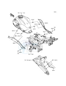 VERSYS_650_ABS KLE650FFF XX (EU ME A(FRICA) drawing Side Covers/Chain Cover