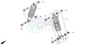 TRX350FM RANCHER 4X4 drawing FRONT CUSHION