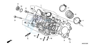 NC700SD NC700S Europe Direct - (ED) drawing CYLINDER HEAD