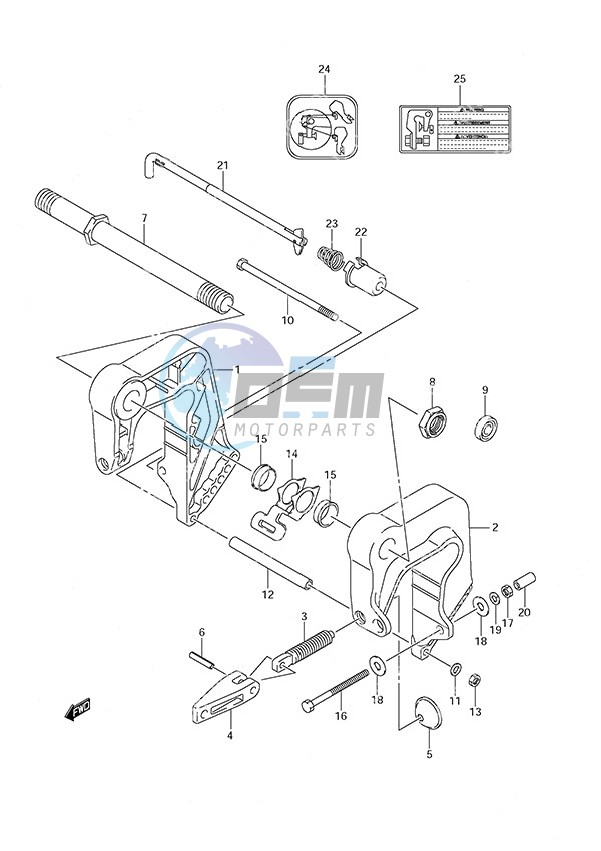 Clamp Bracket w/Remote Control