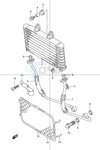 GSF600 (E2) Bandit drawing OIL COOLER