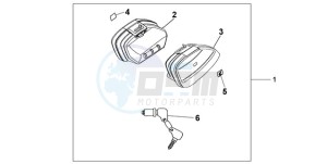 CBF600N9 France - (F / CMF) drawing NARROW PANNIER SET