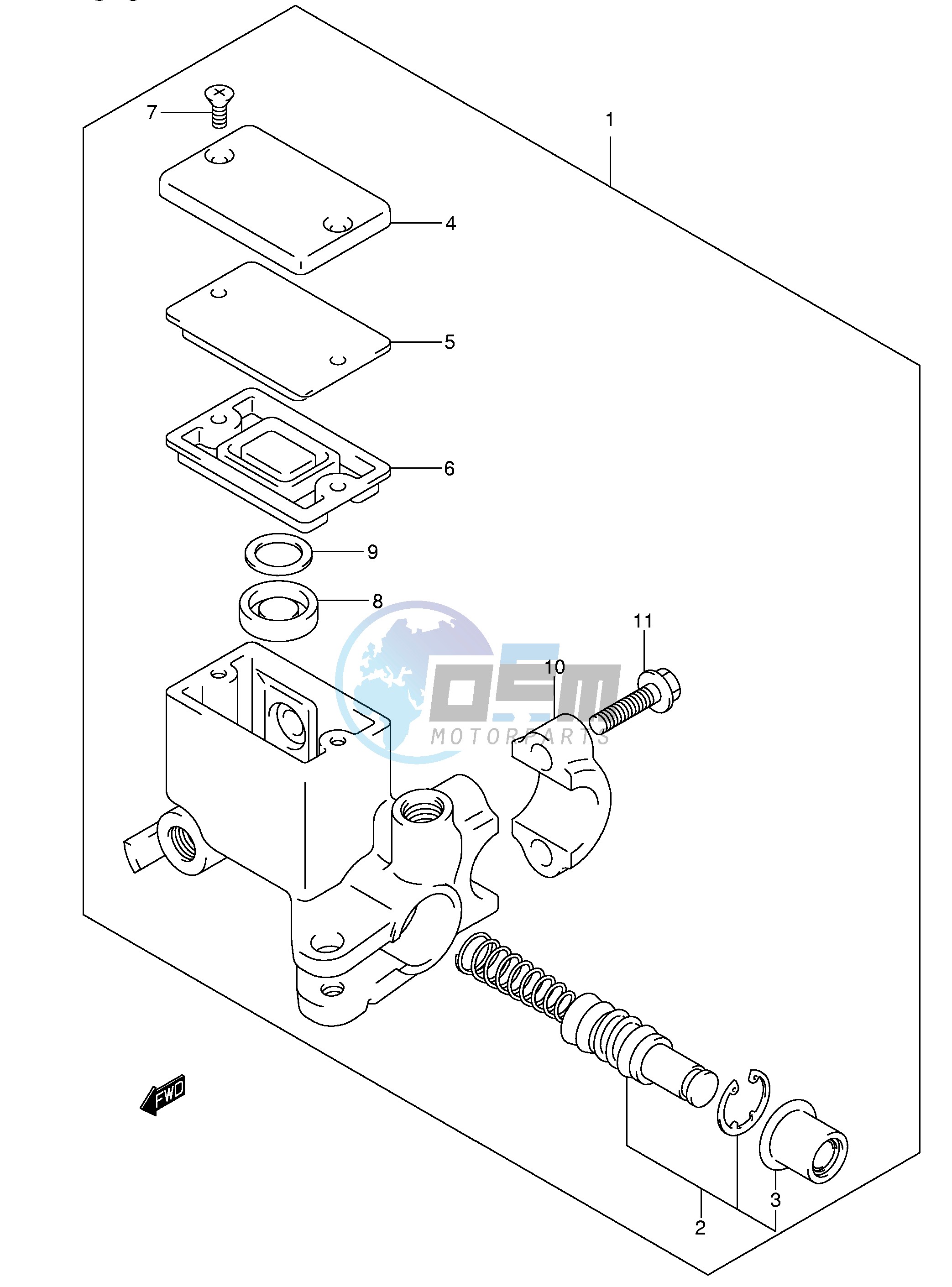 REAR MASTER CYLINDER (E2,E19,E24,E71)