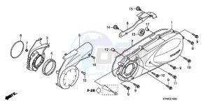 SH300A9 France - (F / ABS CMF) drawing LEFT CRANKCASE COVER