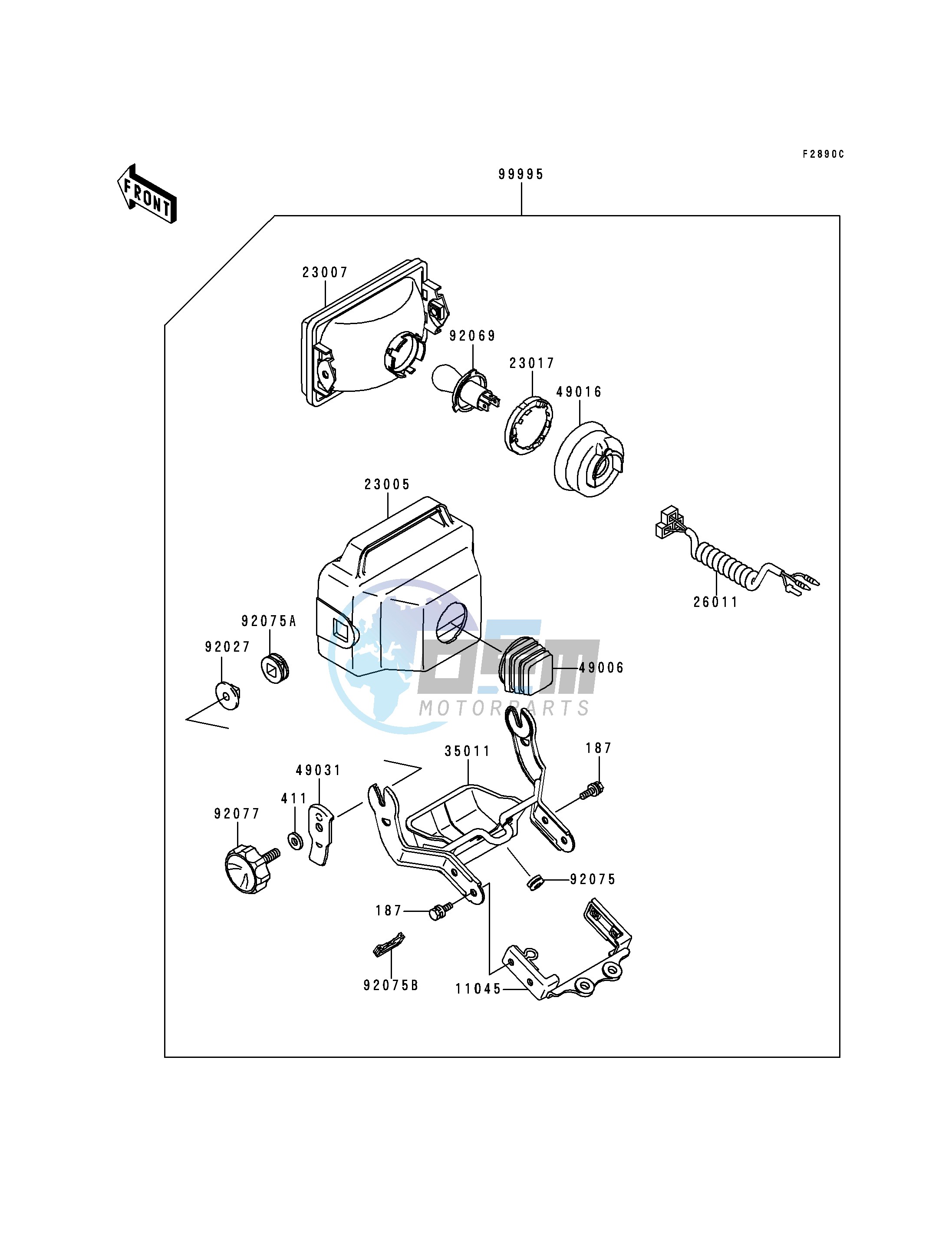 OPTIONAL PARTS-- HEADLIGHT- -