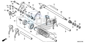 VFR1200FDF VFR1200F Dual Clutch E drawing GEARSHIFT DRUM (VFR1200FD)