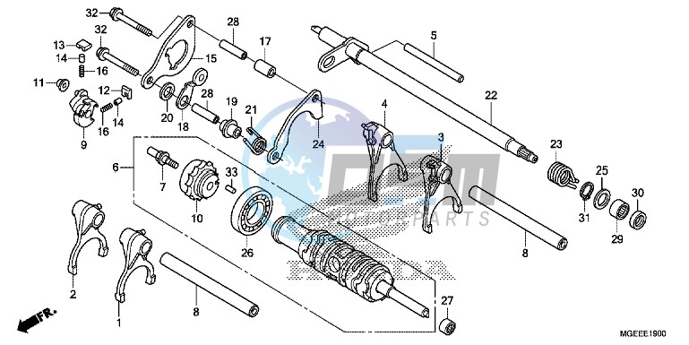 GEARSHIFT DRUM (VFR1200FD)