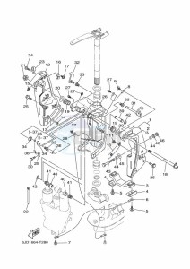 F225CA drawing FRONT-FAIRING-BRACKET