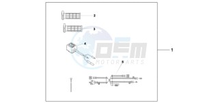 XL700VA9 France - (F / ABS CMF SPC) drawing HEATED GRIPS