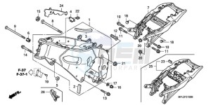 CBR1000RAA F / ABS CMF drawing FRAME BODY