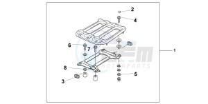 NT650V drawing REAR CARRIER