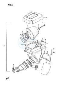 RM80 (E3) drawing AIR CLEANER (MODEL G)