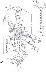 GZ250 (K3) drawing CARBURETOR