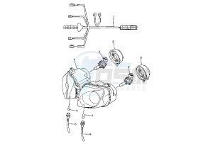 YZF R7 OW02 750 drawing HEADLIGHT