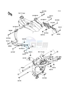 Z750 ZR750L7F GB XX (EU ME A(FRICA) drawing Engine Mount