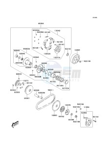 KSF 50 B [KFX50] (B7F-B9S) B9S drawing BELT CONVERTER