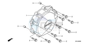 CBR1000RR9 Korea - (KO / MK) drawing A.C. GENERATOR COVER (CBR 1000RR)