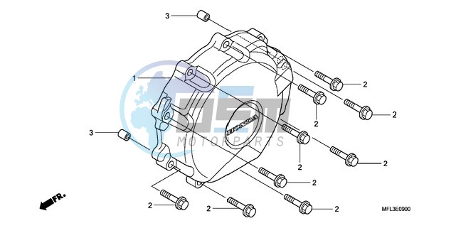 A.C. GENERATOR COVER (CBR 1000RR)