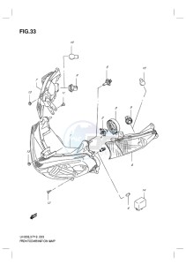 UH200G BURGMAN EU drawing FRONT COMBINATION LAMP